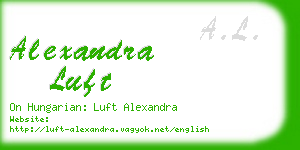 alexandra luft business card
